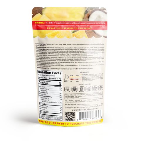 Delta-8 Bites - Pina Colada Gummies - 150mg - Thumbnail 4