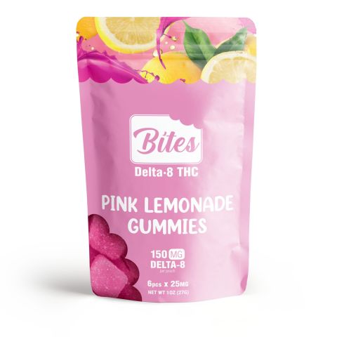 Delta-8 Bites - Pink Lemonade Gummies - 150mg - Thumbnail 2