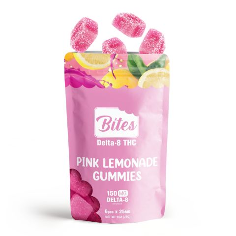 Delta-8 Bites - Pink Lemonade Gummies - 150mg - Thumbnail 3