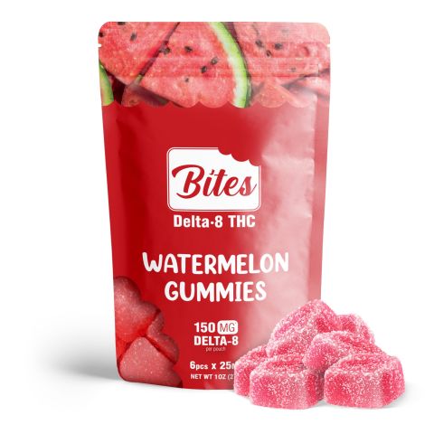 Delta-8 Bites - Watermelon Gummies - 150mg - 1