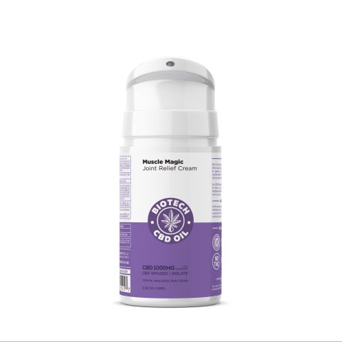 CBD Oil Biotech Muscle Magic Joint Relief Cream - 1000mg - Thumbnail 1