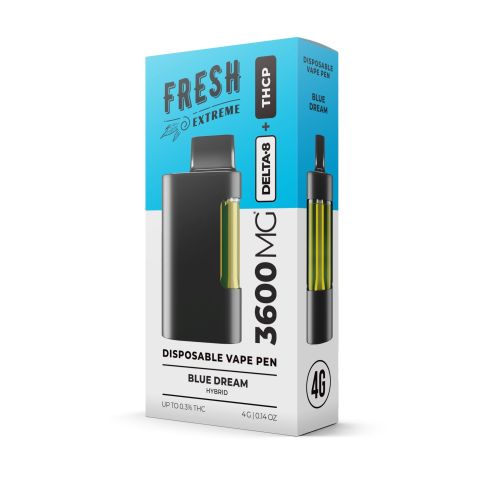 3600mg THCP, D8 Vape Pen - Blue Dream - Hybrid - 4ml - Fresh - Thumbnail 2