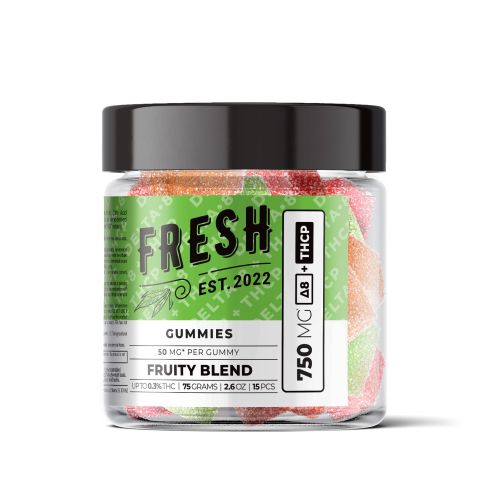 Fruity Blend Gummies - Delta 8, THCP Blend- Fresh - 750MG - Thumbnail 2