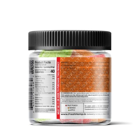 Fruity Blend Gummies - Delta 9 - Fresh - 600MG - Thumbnail 3
