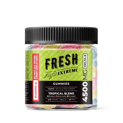 Tropical Blend Gummies - Delta 8 - Fresh - 4500MG - Thumbnail 2