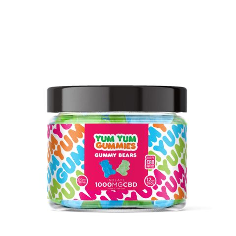 Yum Yum Gummies - CBD Isolate Gummy Bears - 1000MG - Thumbnail 1