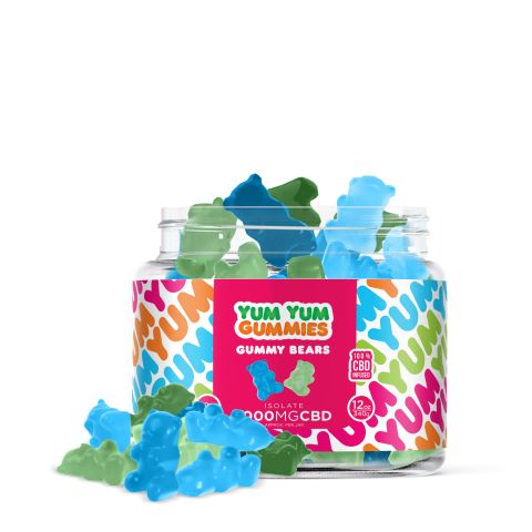 Yum Yum Gummies - CBD Isolate Gummy Bears - 1000MG - 2