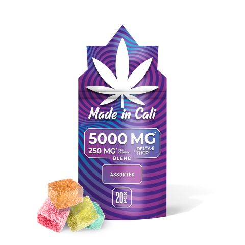 Assorted Gummies - D8, THCP Blend - Made in Cali - 5000mg - Thumbnail 2