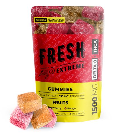 150mg THCA, D8 Gummies - Fruits - Fresh - Thumbnail 1