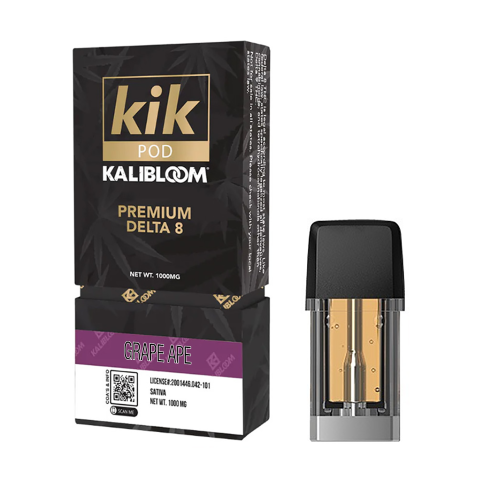 Grape Ape Kik Pod - Delta 8 - Kalibloom - 1000mg - Thumbnail