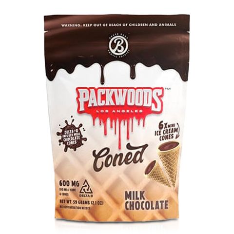 Milk Chocolate Coned - Delta 8 - Packwoods - 600mg - Thumbnail 1