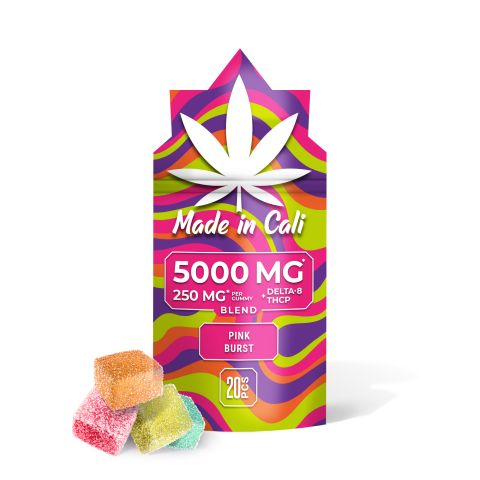 250mg D8, THCP Gummies - Pink Burst - Made in Cali - 2