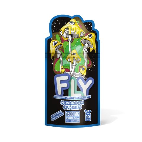 Trippy Hippy Pink Pineapple Mushroom Gummies - Fly - 1500mg - Thumbnail 1