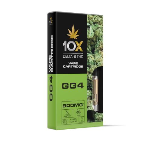 GG4 Vape Cartridge - Delta 8 THC - 10X - 900mg - Thumbnail 2