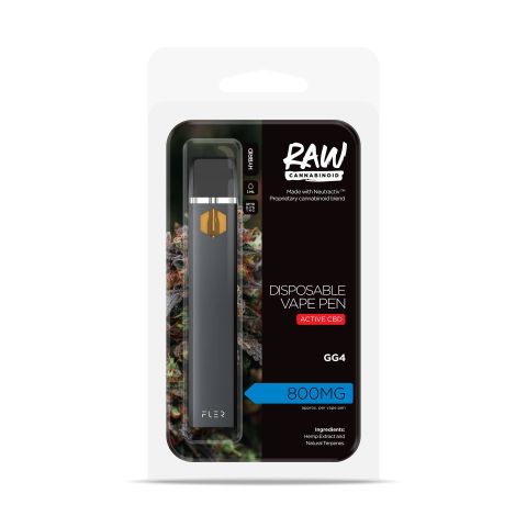 GG4 Vape Pen - CBD - Disposable - Raw - 800mg - Thumbnail 2