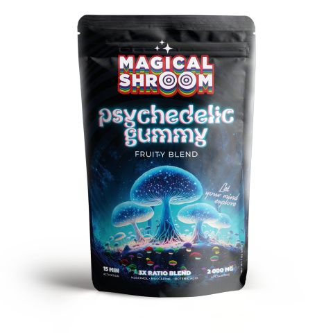 500mg Mushroom Blend Gummies - Fruity Blend - Magical Shroom - Thumbnail 3