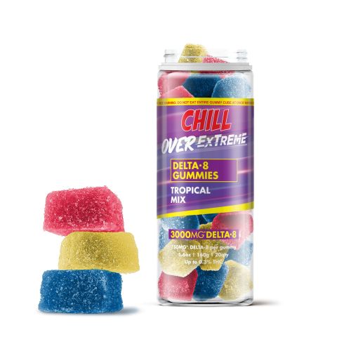150mg Delta 8 THC Gummies - Tropical Mix - Chill Extreme - Thumbnail 1