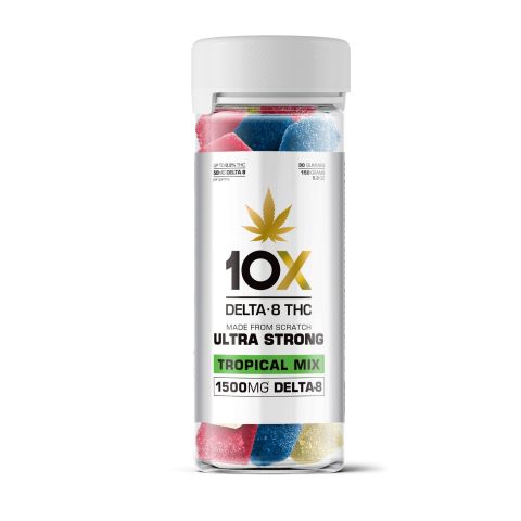 50mg Delta 8 THC Gummies - Tropical Mix - 10X - Thumbnail 2