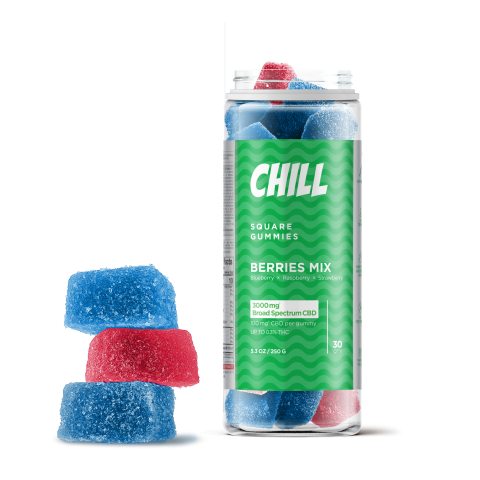 100mg Broad Spectrum CBD Gummies - Chill - Thumbnail 3