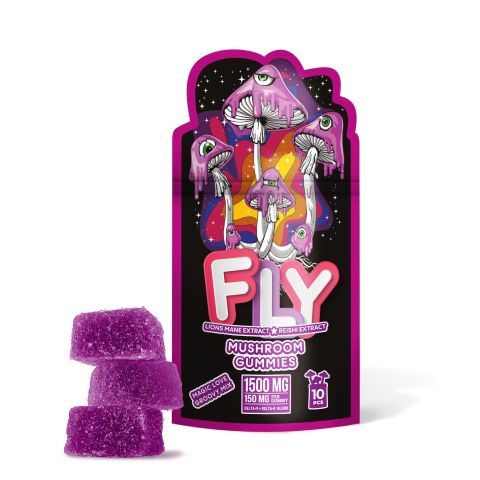 150mg D8, D9, Mushroom Gummies - Magic Love Groovy Mix - Fly - Thumbnail 2