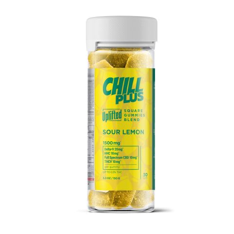 50mg Uplifted Gummies - D9, HHC, Full Spectrum CBD, THCV - Chill Plus - Thumbnail 4