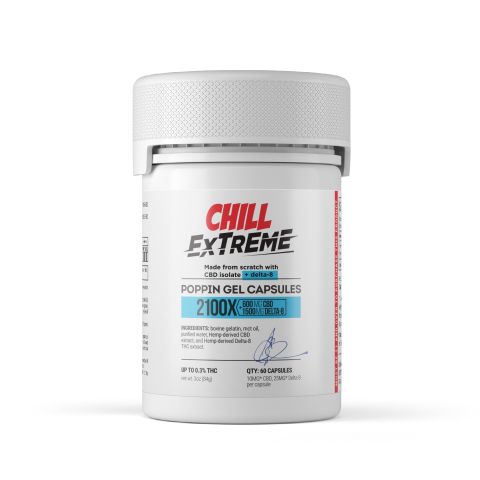 35mg CBD, D8 Capsules - 60ct - Chill Extreme - Thumbnail 2