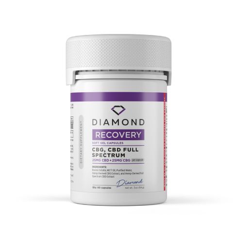 50mg CBG, CBD Capsules - 60ct - Diamond - Thumbnail 2