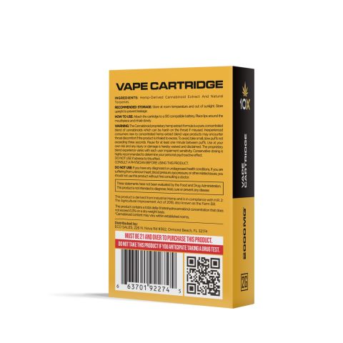 2000mg D8 Vape Cart - Girl Scout Cookies - Indica - 2ml - 10X - Thumbnail 4