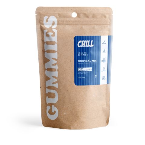 10mg Full Spectrum CBD Gummies - Tropical Mix - Chill - Thumbnail 2