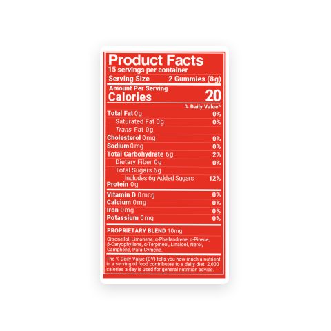 10mg Terpene Gummies - Creative - Watermelon - Terps Gummies - Thumbnail 9