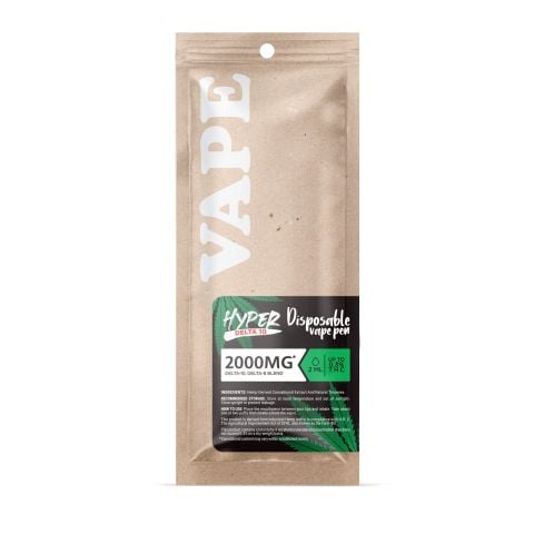 2000mg D10, D8 Vape Pen - Sour Mango - Hybrid - 2ml - Hyper - Thumbnail 3