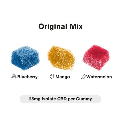 25mg CBD Isolate Gummies - Original Mix - Chill - Thumbnail 3