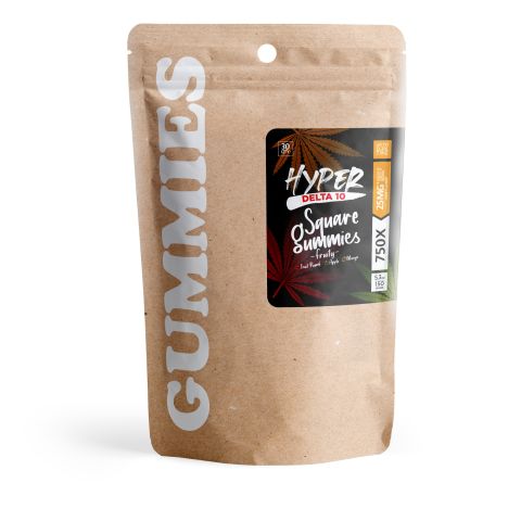 25mg D10, D8 Gummies - Fruity Mix - Hyper - Thumbnail 2