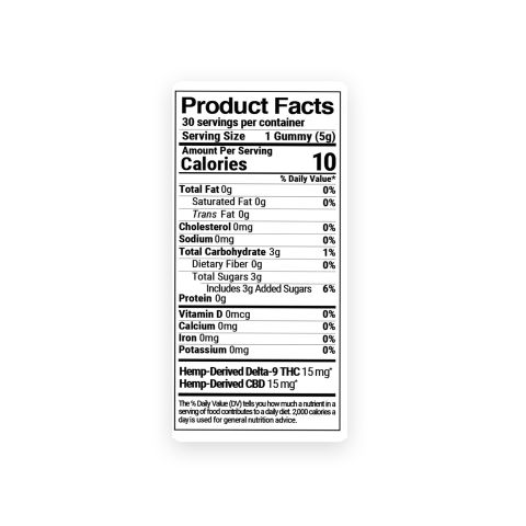 30mg Classic High Gummies - D9, CBD - D9 THC - Thumbnail 9