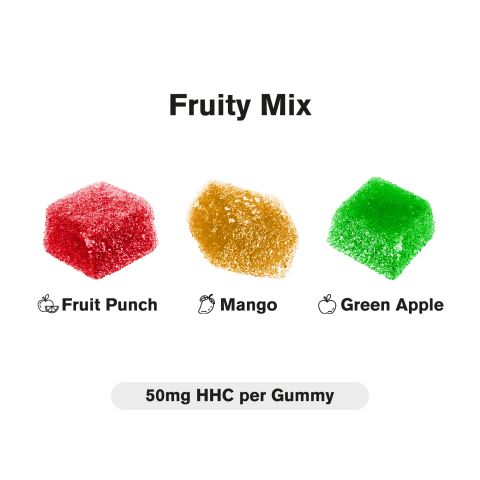 50mg HHC Cube Gummies - Fruity Mix - Artisan - Thumbnail 4