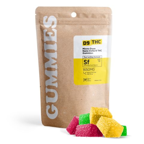 55mg Micro-Dose Nano Gummies - CBD, D9 - D9 THC - Thumbnail 1