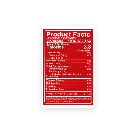 75mg HHC Cube Gummies - Tropical Blend - Fresh - Thumbnail 5