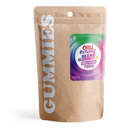 Double Pleasure Blend - 25mg Gummies - D9, Broad Spectrum CBD - Chill Extreme - Thumbnail 2