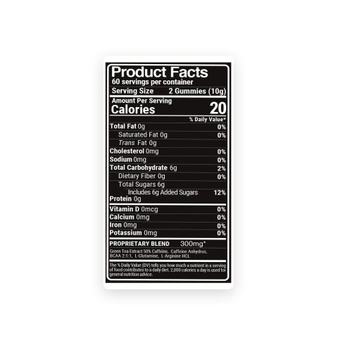 Energy Gummies - Energy Boost Supplement - 30 Count - Thumbnail 5