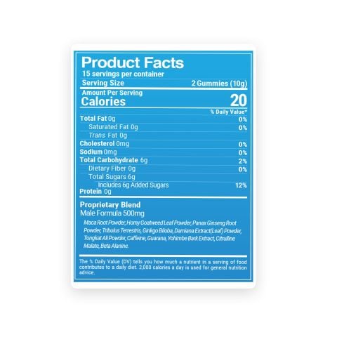 Male Enhancement Gummies - Raspberry - Better Sex - Thumbnail 5
