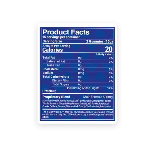 Male Enhancement Gummies - Raspberry - Love Bites - Thumbnail 5