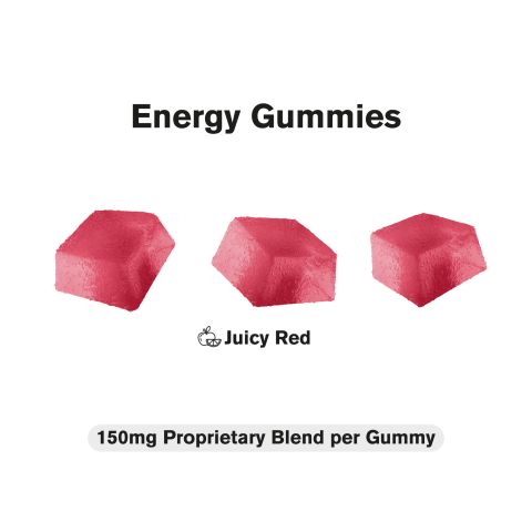 Sugarless Energy Gummies - Energy Boost Supplement - 30 Count - Thumbnail 3