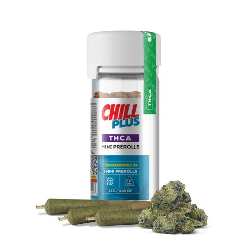 0.5g Lemon Bean Mini Pre-Rolls - THCA - Chill Plus - 5 Joints - Thumbnail 2