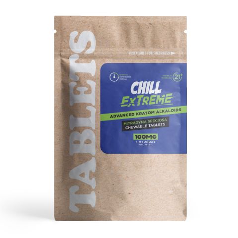 100mg 7-Hydroxy Tablets - Unflavored - Chill Extreme - Thumbnail 3