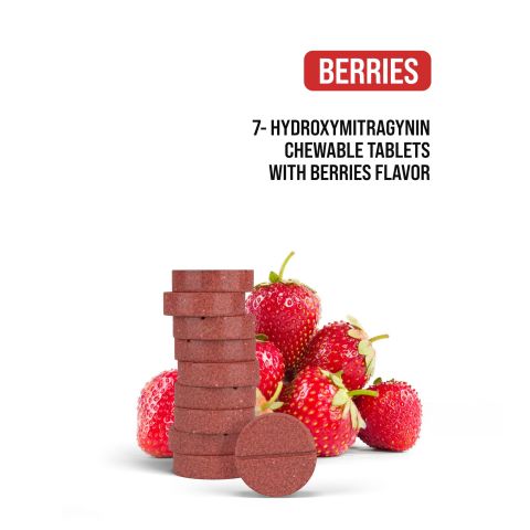 30mg 7-Hydroxy Tablets - Berries - 10pc - 7Dose - Thumbnail 5