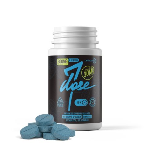 30mg 7-Hydroxy Tablets - Unflavored - 10pc - 7Dose - Thumbnail 1