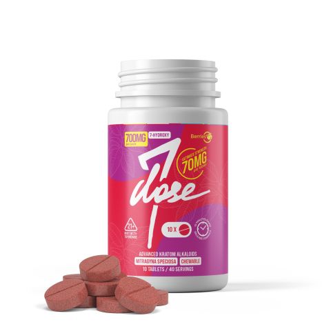 70mg 7-Hydroxy Tablets - Berries - 10pc - 7Dose - Thumbnail 1