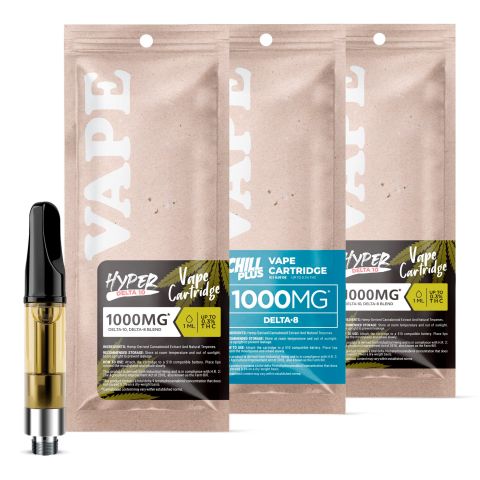 Delta-8 THC and Delta-10 THC Cartridges 3 Pack Bundle - Thumbnail 1