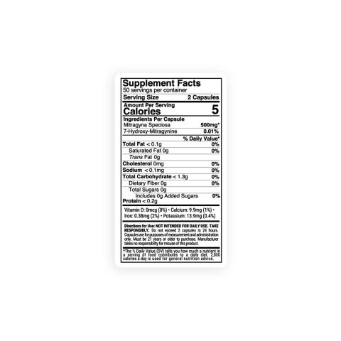 500mg Kratom Capsules - Trainwreck - 100 ct - Chill Plus - Thumbnail 7