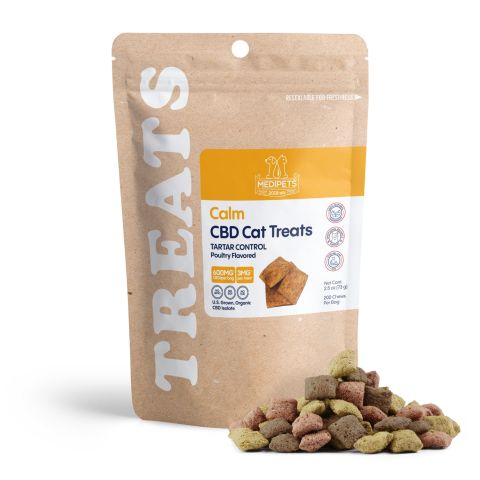 CBD Cat Treats - Tartar Control - 200mg - MediPets - Thumbnail 1